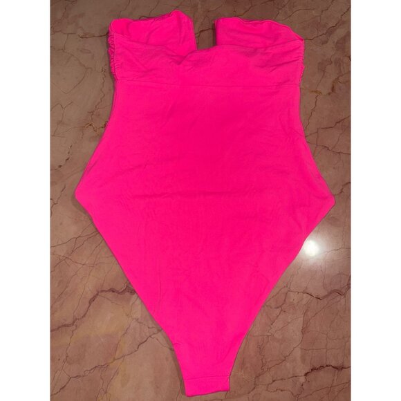 Susana Monaco Wire One Piece in Shocking Pink Small New Womens Bodysuit - Picture 8 of 10
